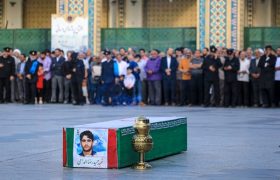 فیلم تشییع باشکوه ‌پیکر شهید حمیدرضا الداغی در مشهد