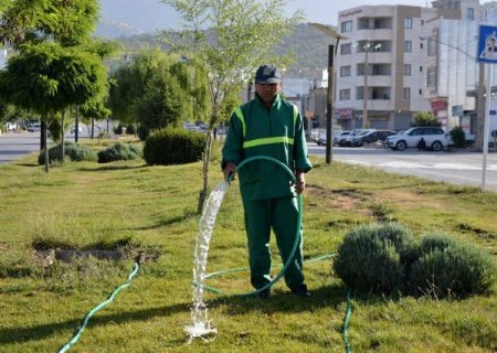آبنماهای مشهد خاموش و برخی چمن‌ها جمع‌آوری می‌شوند