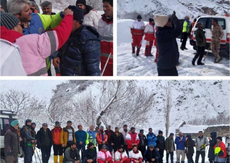 کوهنوردان گرفتار در ارتفاعات بینالود نجات یافتند