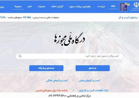 ثبت بیش از ۱۰۰ هزار درخواست در درگاه ملی مجوزها در خراسان رضوی