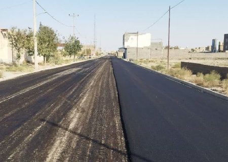 ۵۲ هزار مترمربع از معابر روستاهای تایباد آسفالت شد