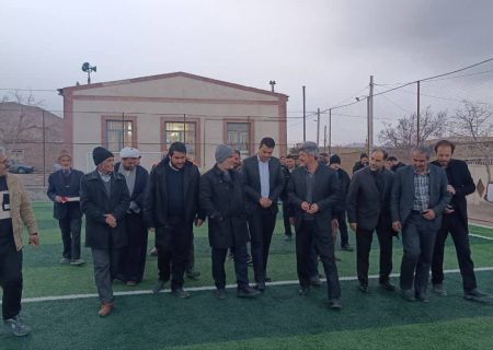 افتتاح زمین چمن مصنوعی روستای برس بخش کدکن