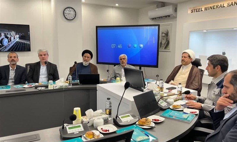 بازدید رئیس کل دادگستری خراسان رضوی از معادن و کارخانه‌های فولاد سنگان خواف به منظور بررسی مشکلات حقوقی