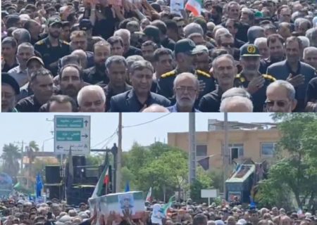 تشییع باشکوه پیکر شهید حمله تروریستی رژیم صهیونیستی در بردسکن