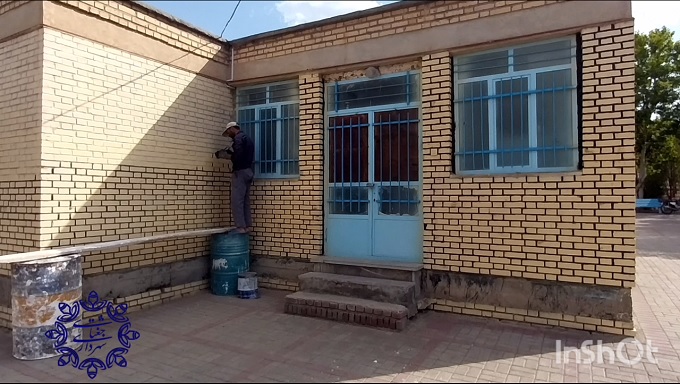 بهسازی و زیباسازی نمای غسالخانه شهر جغتای