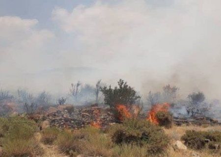 مهار کامل حریق در ارتفاعات نیشابور با مشارکت گسترده نیروهای امدادی و مردمی