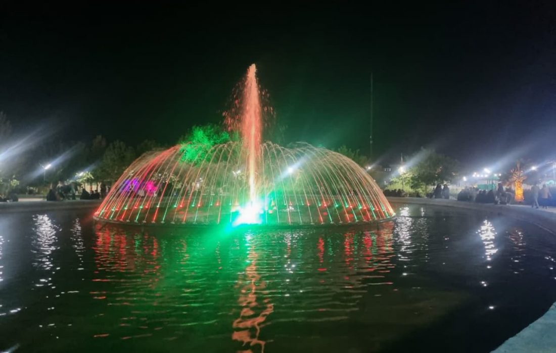 از بزرگترین آبنمای پارکی شهر فیض آباد رونمایی شد