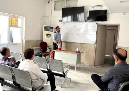 برگزاری دوره آموزشی اطفای حریق و ایمنی ویژه پرسنل تامین اجتماعی