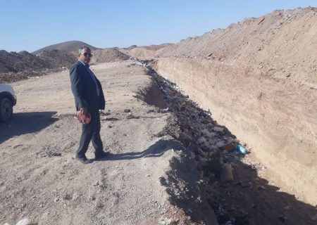 احداث ترانشه جدید دفن زباله در گناباد